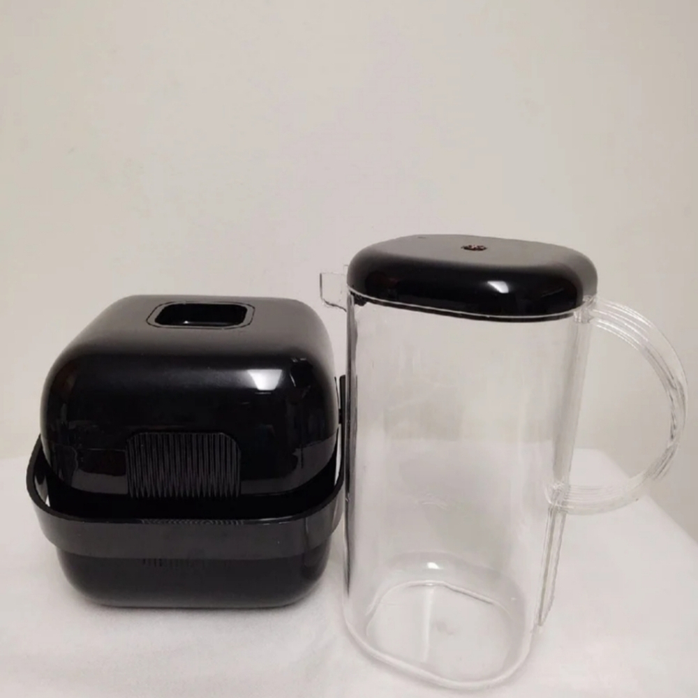 Vintage Italian Ambrogio Pozzi Guzzini Amanda Lucite Ice Bucket & Pitcher